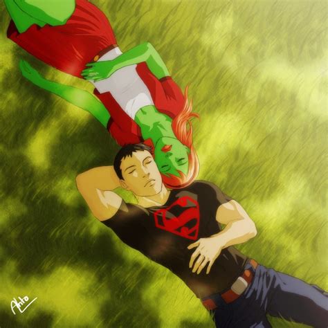 miss martian and superboy|superboy dies young justice.